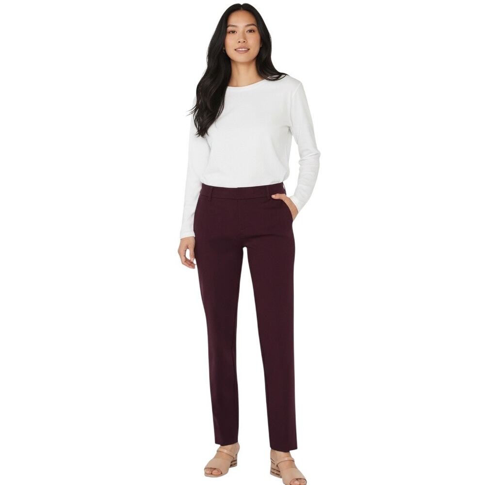 Liverpool Los Angeles NWT Aubergine Kelsey Straight Leg Trouser-sz 16